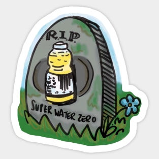 RIP Super Water Zero Sticker